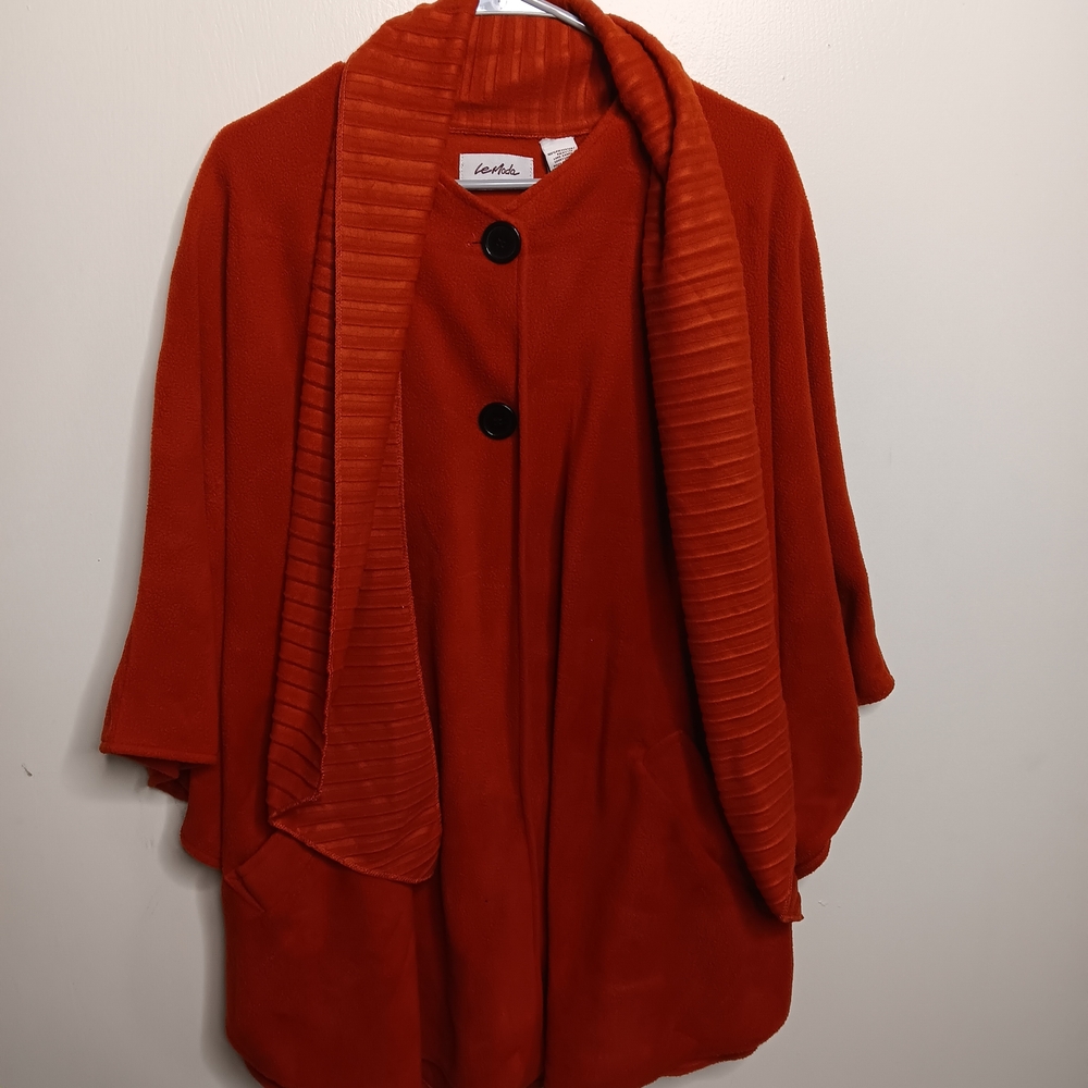 Women's Orange/Rust Colored Shawl by LeModa